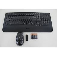 Genuine Dell Slim Wireless Multimedia Black Keyboard + Receiver + Glossy Scroll Wheel Mouse Bundle Part Numbers: M756C, M797C, M787C Model Numbers: Y RBP DEL4 , C UAM35