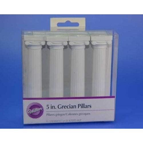  Wilton 303-3703 4-Pack Grecian Pillars for Cakes, 5-Inch