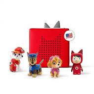 Tonies Toniebox Audio Player Paw Patrol Bundle Imagination Building, Screen Free Digital Listening Experience for Stories & Music Red