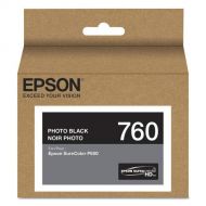 Epson T760120 (760) UltraChrome HD Ink (Photo Black) in Retail Packaging