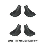 York Nordic Pack of Extra Durable Rubber Replacement Tips (Replacement Feet/Paws/Ferrules/Caps) for Trekking Poles - Fits All Standard Hiking and Nordic Walking Poles