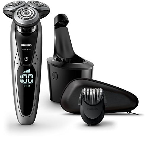 필립스 Philips Shaver series 9000 wet and dry electric shaver S9711 V-Track