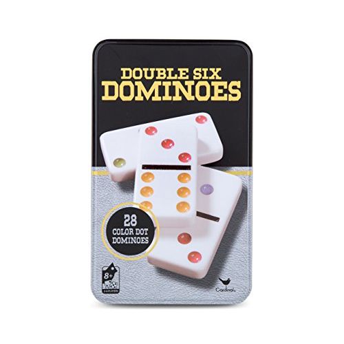  [아마존베스트]Cardinal Games - Traditions: Double Six Color Dot Dominoes