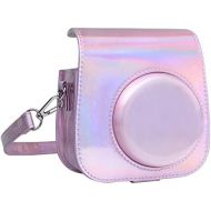QUEEN3C Instant Mini 11 Protective Case, for Mini 11 Instant Camera, with Adjustable Shoulder Strap. (Case Only, Aurora Pink)