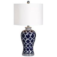 Ren-Wil LPT592 Indigo Table Lamp by Jonathan Wilner, 14 by 26.5-Inch