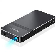 AKASO Mini Projector, Pocket-Sized DLP Portable Projector, 50 ANSI Lumens Video Projector, Support 1080P HDMI Input Built-in Rechargeable Battery Stereo Speakers and Remote Control