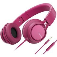 [아마존베스트]AILIHEN Pink 3.5mm Jack Wired On-Ear Headset