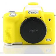 Yisau Case for Canon EOS M50/EOS M50 Mark II, Soft Silicone Skin Housing Protective Cover Compatible With Canon EOS Kiss M/EOS M50/M50 Mark II Camera Body (Yellow)