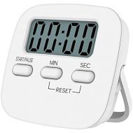 [아마존베스트]NIAGUOJI Kitchen Timer with Large LCD Display Digital Kitchen Cooking Timer Magnetic Stopwatch Timer with Loud Alarm Clock Egg Timer White