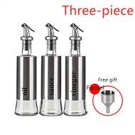 QQTang Store Kitchen storage cooking tools, Oiler, Sauce, Vinegar, Clear 3 peices. Pressure nozzle 1 Funnel