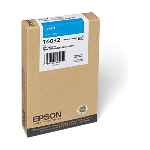 엡손 EPSON T603200 EPSON SP 7880/9800 CYN INK 220ML PIGMENT-SP9880