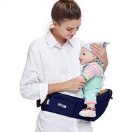 Angelbaby Baby Toddler Hip Seat Carrier, Convenient Infant Waist Belt Stool Front Carrier (Blue)