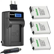 Kastar 3-Pack EN-EL12 Battery and LCD AC Charger Compatible with Nikon Coolpix A900, Coolpix A1000, Coolpix B600, Coolpix W300, Coolpix AW100, Coolpix AW100s, Coolpix AW110, Coolpi