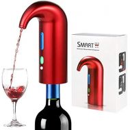 [아마존베스트]Higfra Electric Wine Aerator Pourer, Stopper Multi-Smart Automatic Filter Wine Dispenser - Premium Aerating Pourer and Decanter Spout - wine preserver(Lucky red)