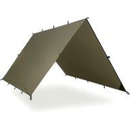 Aqua Quest Safari Tarp - 100% Waterproof Lightweight SilNylon Bushcraft Camping Shelter - 10x7, 10x10, 13x10, 20x13 Olive Drab or Camo