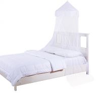 [아마존베스트]Cotton Loft Pom Kids Collapsible Hoop Sheer Bed Canopy, One Size, White