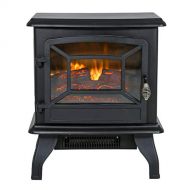 FDW Electric?Fireplace?Heater?Stove?Portable?Space?Heater??Freestanding?Stove?Heater?with?Realistic?Flame?for?Home?Office&nb