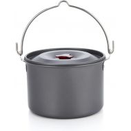 AIROKA Outdoor Camping Pot with Lid Portable Aluminum Cooking Pot for Outdoor Camping Hiking Fishing Picnic Backpacking