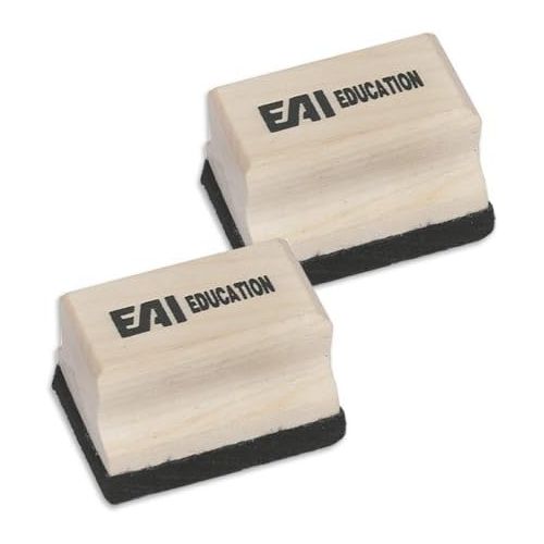  [아마존베스트]EAI Education Mini Wooden Erasers - Set of 10