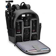 CADeN Camera Backpack Bag Professional for DSLR/SLR Mirrorless Camera Waterproof, Camera Case Compatible for Sony Canon Nikon Camera and Lens Tripod Accessories Gray