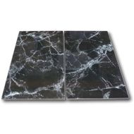 [아마존베스트]Urban Design 2x Glass Hob Cover/Chopping Board/Ceramic Cooktop Cover Marble/Black