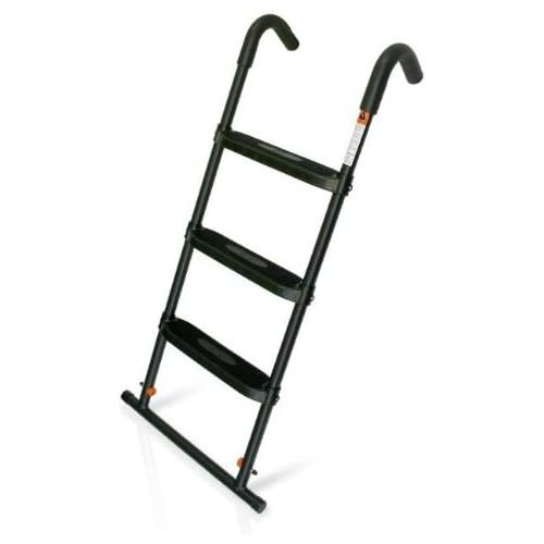  JumpSport SureStep Trampoline Ladder | Powder Coated & UV Treated for Lasting Weather Protection | Sturdy Design, Large, Flat Platform Steps