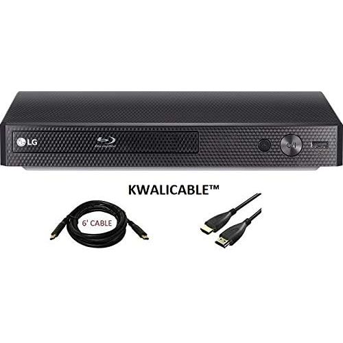 [아마존베스트]LG BP175 Blu-Ray DVD Player, with HDMI Port Bundle (Comes with a 6 Foot HDMI Cable by KWALICABLE)