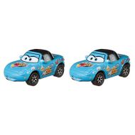 Disney Cars Toys Disney Pixar Cars 3 Dinoco Mia & Dinoco Tia 2 Pack, 1:55 Scale Die Cast Fan Favorite Character Vehicles for Racing and Storytelling Fun, Gift for Kids Age 3 and Older