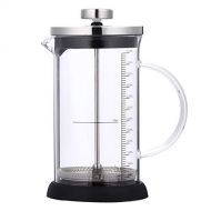HEMOTON Stainless Steel Coffee Maker Pot High Temperature Resistance Espresso Maker Handheld Coffee Kettle Tea Pot with Scale for Kitchen Home 600ml (Assorted Color)