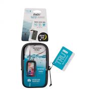 [아마존베스트]Nite Ize Runoff Waterproof Phone Case with Interior Card Holder and Lanyard, IP67 Waterproof Phone Case for iPhone/Galaxy/Pixel up to 6.6 Tall, Fits in Pockets, Charcoal