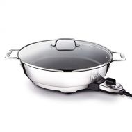 All-Clad SK492 Electric Skillet with Adjustable Temperature Dial, 7 Quart, Stainless Steel