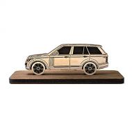 WoodArt Car Wood Figurine for Range Rover IV Plywood Sideview Statuette Gift Home Office Decor