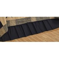 VHC Olivias Heartland Solid Black Queen Bed Skirt