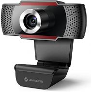 [아마존베스트]J JOYACCESS Webcam with Microphone, 1080P HD Webcam USB Camera for PC Laptop Desktop with Automatic Light Correction for Video Chat and Recording, Conference, Games, Compatible with Windows, M