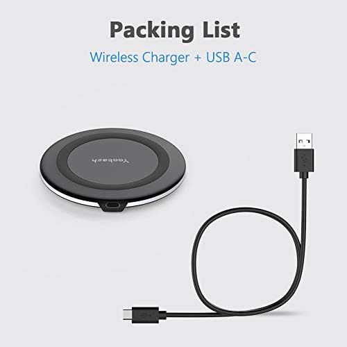  [아마존베스트]Yootech Wireless Charger, Qi-Certified 10W Max Fast Wireless Charging Pad Compatible with iPhone 12/12 Mini/12 Pro Max/SE 2020/11 Pro Max,Samsung Galaxy S20/Note 10/S10/S9,AirPods