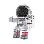 N\C NC 2021 New Astronaut Micro Block Model Set Gift for Kids or Adult ,Mini Block Model Toy (with Light)