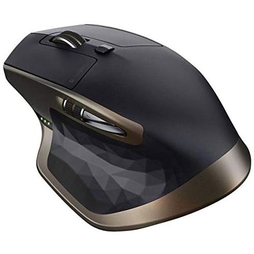  Amazon Renewed Logitech MX Master Wireless Mouse Use on Any Surface, Ergonomic Shape, Hyper-Fast Scrolling, Rechargeable, for Apple Mac or Microsoft Windows Computers, Meteorite (Renewed)