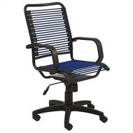Brika Home Office Chair in Blue and Graphite Black