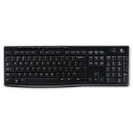 Logitech 920003051 K270 Wireless Keyboard, USB Unifying Receiver, Black