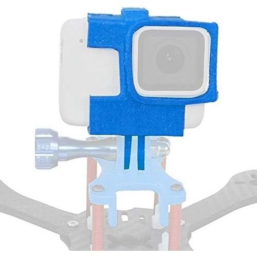 HONG YI-HAT 3D Printed TPU Camera Extended Border Frame Mount Protective Housing for GOPRO 5 6 7 Action Camera DIY FPV Racing Drone Drone Spare Parts (Color : Black)