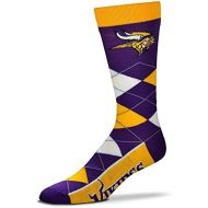 For Bare Feet Adult NFL Argyle Crew Socks - One Size Fits Most
