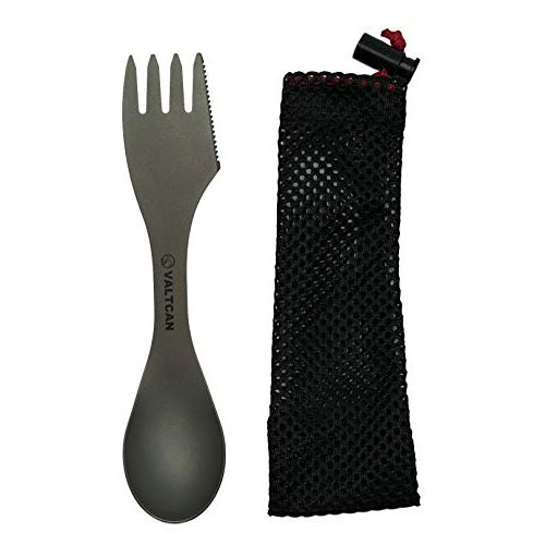  Valtcan Titanium “Food Shovel” Spork 3-in-1 Fork Spoon Knife Utensil