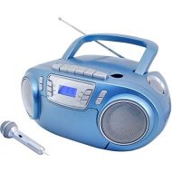 [아마존베스트]Soundmaster SCD5800BL CD MP3 Cassette Recorder with USB and Microphone