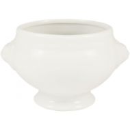 [아마존베스트]CAC China LN-12-P Lion Head 5-3/4-Inch by 4-3/4-Inch by 3-1/2-Inch 12-Ounce Super White Porcelain Lion Head Bouillon, Box of 24