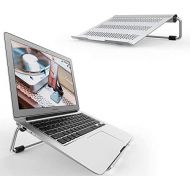 Adjustable Laptop Stand, Lamicall Laptop Riser : Ventilated Laptop Holder Compatible with Laptops Such as Mac Book Air Pro, Dell XPS, Microsoft, HP More Laptops up to 17 inch - Sil