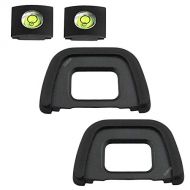 ULBTER Eyepiece Eyecup Eye Cup DK-23 for Nikon D7100 D7200 D7000 D750 D610 D600 D300 D300S Camera Viewfinder Eyepiece Cover & Hot Shoe Cover -(2+2 Pack)