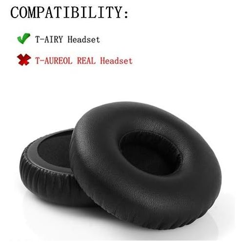  [아마존베스트]YunYiYi Suitable for ear pads, cushions compatible with Teufel Airy headphone accessories, replacement part (Black1)