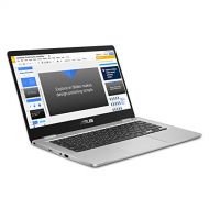 2019 ASUS Chromebook 14 FHD 1080P Display with Intel Dual Core Celeron Processor N3350, 4GB RAM, 32GB eMMc SSD Storage, Webcam, 802.11AC WiFi, Bluetooth, USB3.1 Type-C, Google Chro