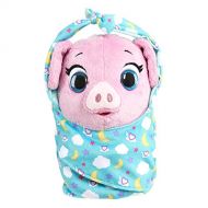 Just Play Disney Jr T.O.T.S. Cuddle & Wrap Plush, Pearl The Piglet