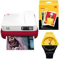 KODAK Smile Classic Digital Instant Camera with Bluetooth (Red) Watch Bundle